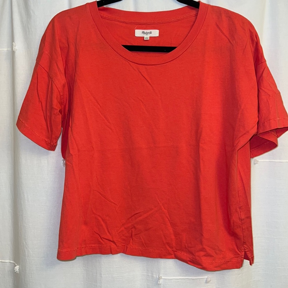 Madewell Crew Boxy T Shirt, Size M